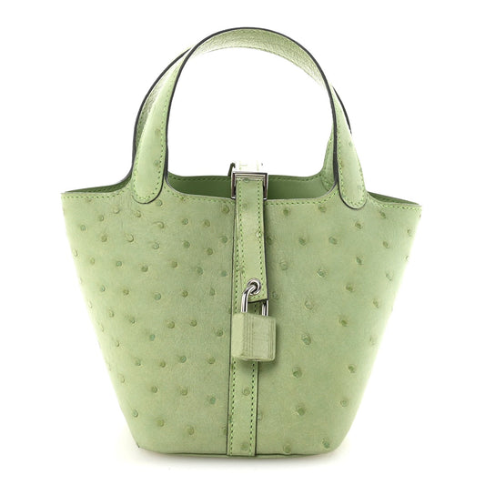 Ostrich Micro Picotin Lock Vert Criquet