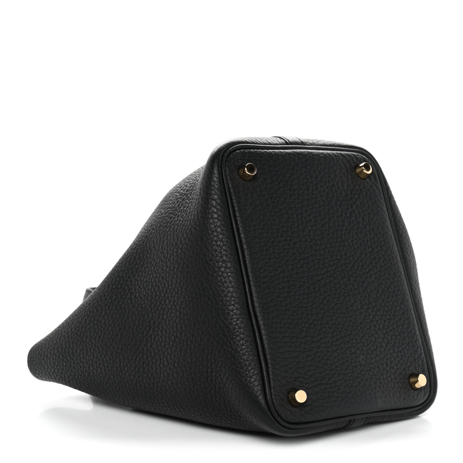 Taurillon Clemence Picotin Lock 18 PM Tote Black Calfskin Leather