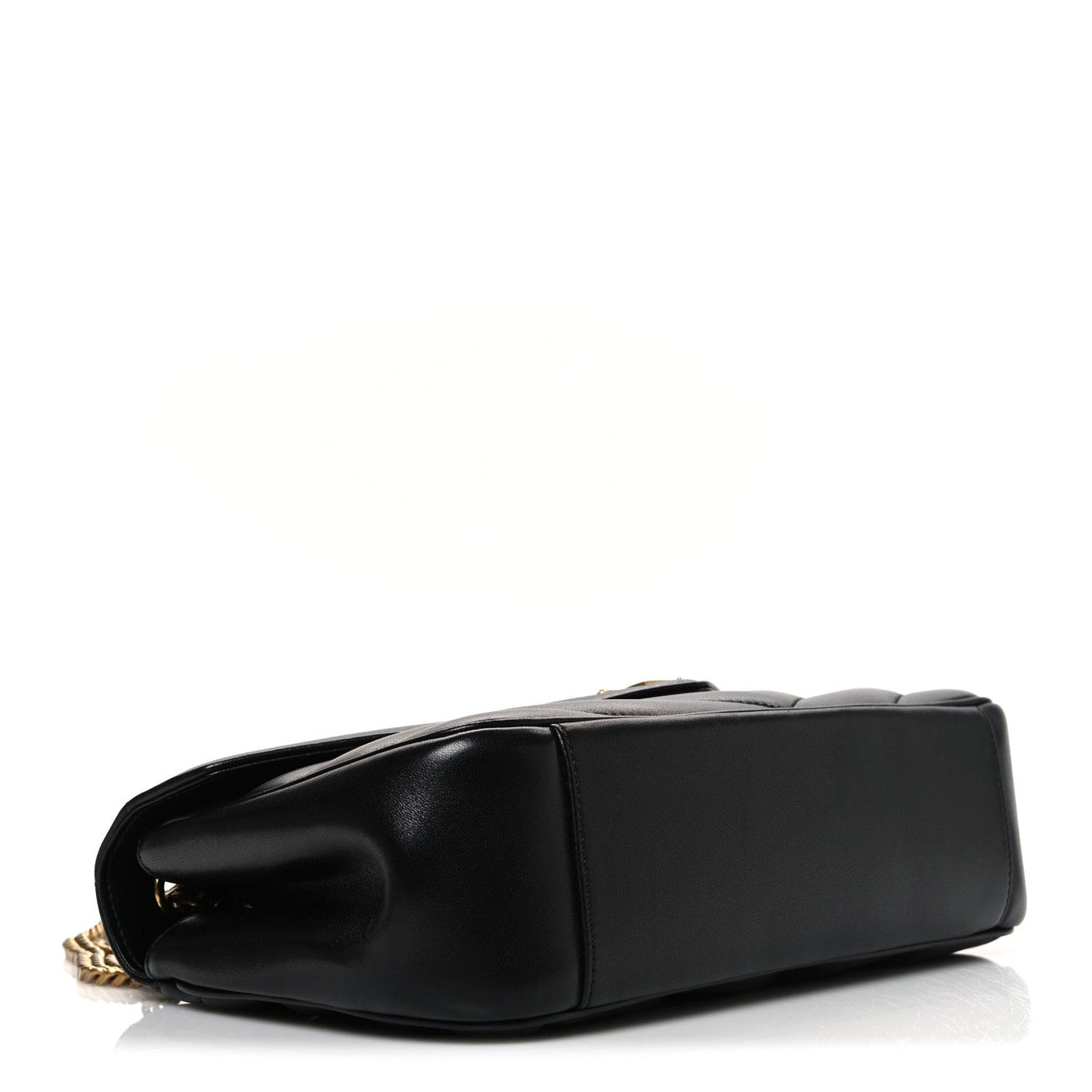Saint Laurent Lambskin Chevron Quilted Medium Loulou Black