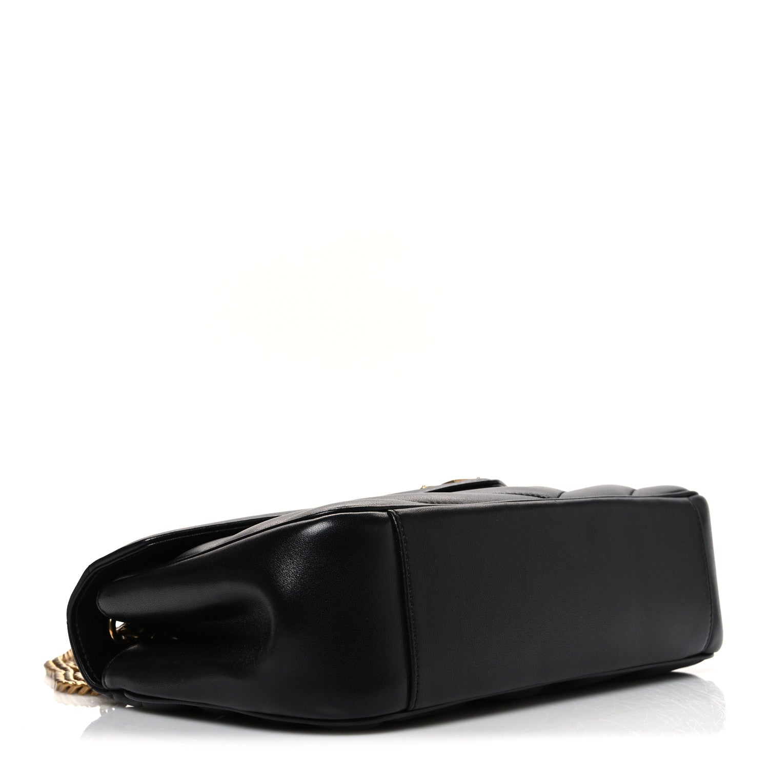 Saint Laurent Lambskin Chevron Quilted Medium Loulou Black