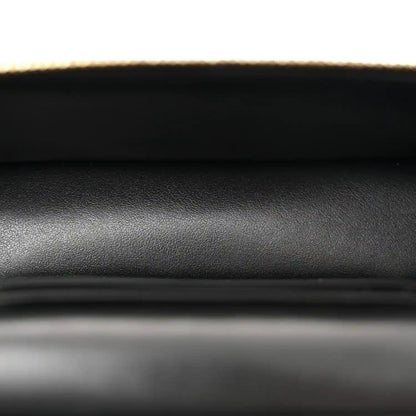 Chanel Black Caviar Quilted Leather Slim Vanity With Gold Chain - NEESTRA