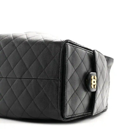 Chanel Caviar Quilted Large 25 Handbag in Black Gold Hardware - NEESTRA