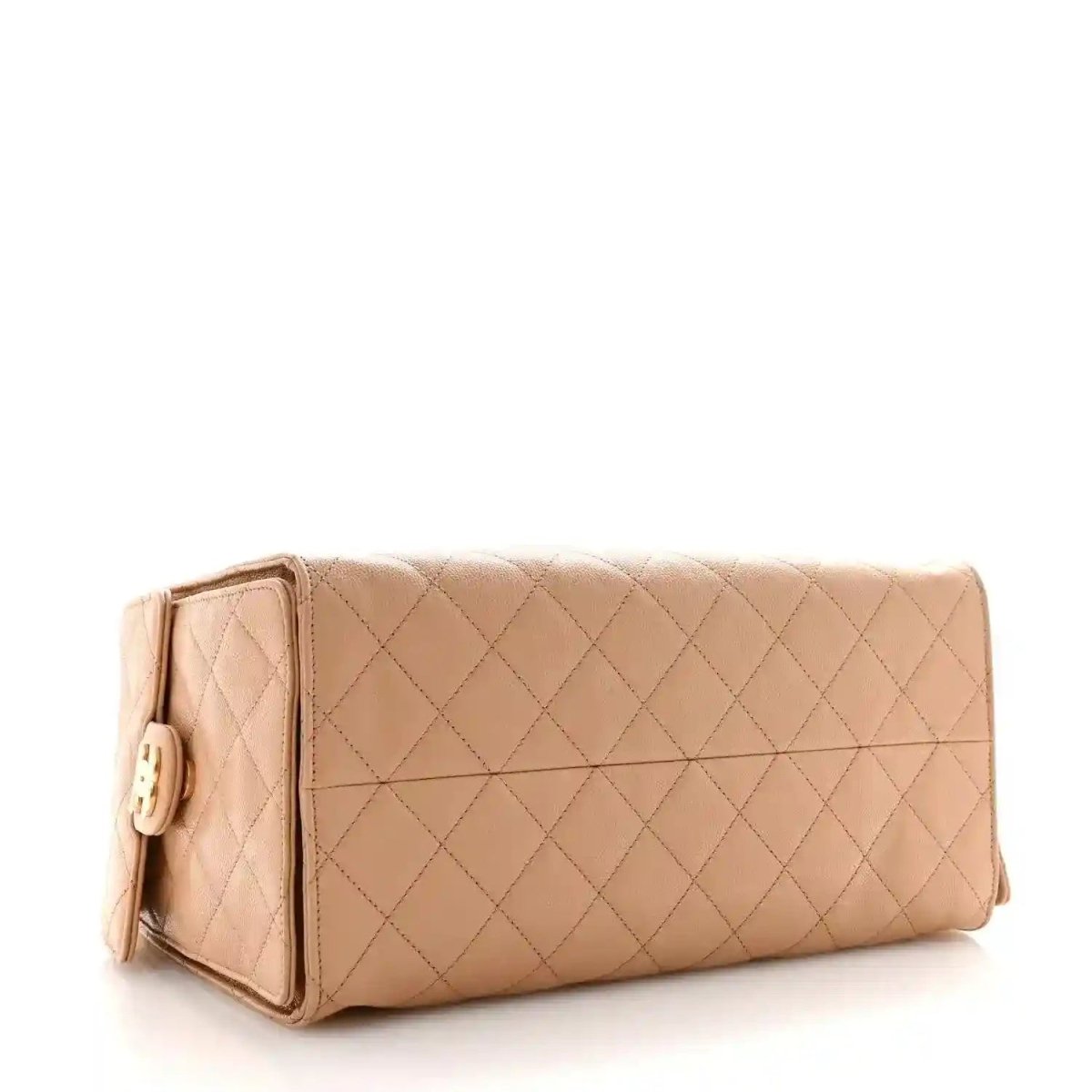 Chanel Caviar Quilted Medium 25 Handbag in Beige Calfskin - NEESTRA