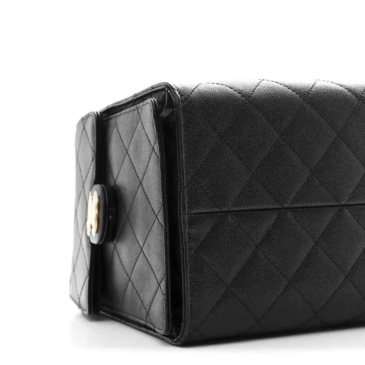 Chanel Caviar Quilted Medium Classic Flap Handbag in Black - NEESTRA