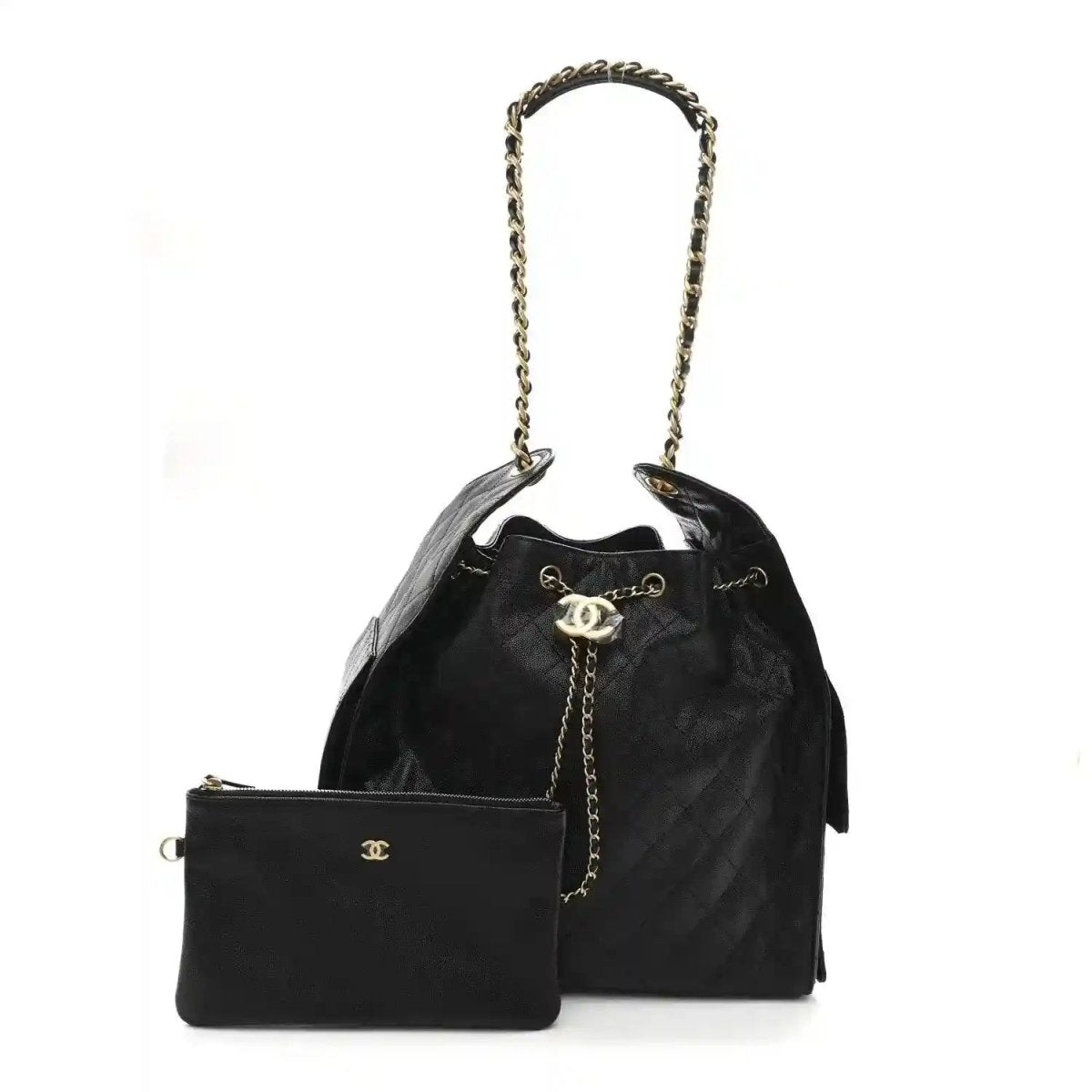 Chanel Caviar Quilted Medium Classic Flap Handbag in Black - NEESTRA