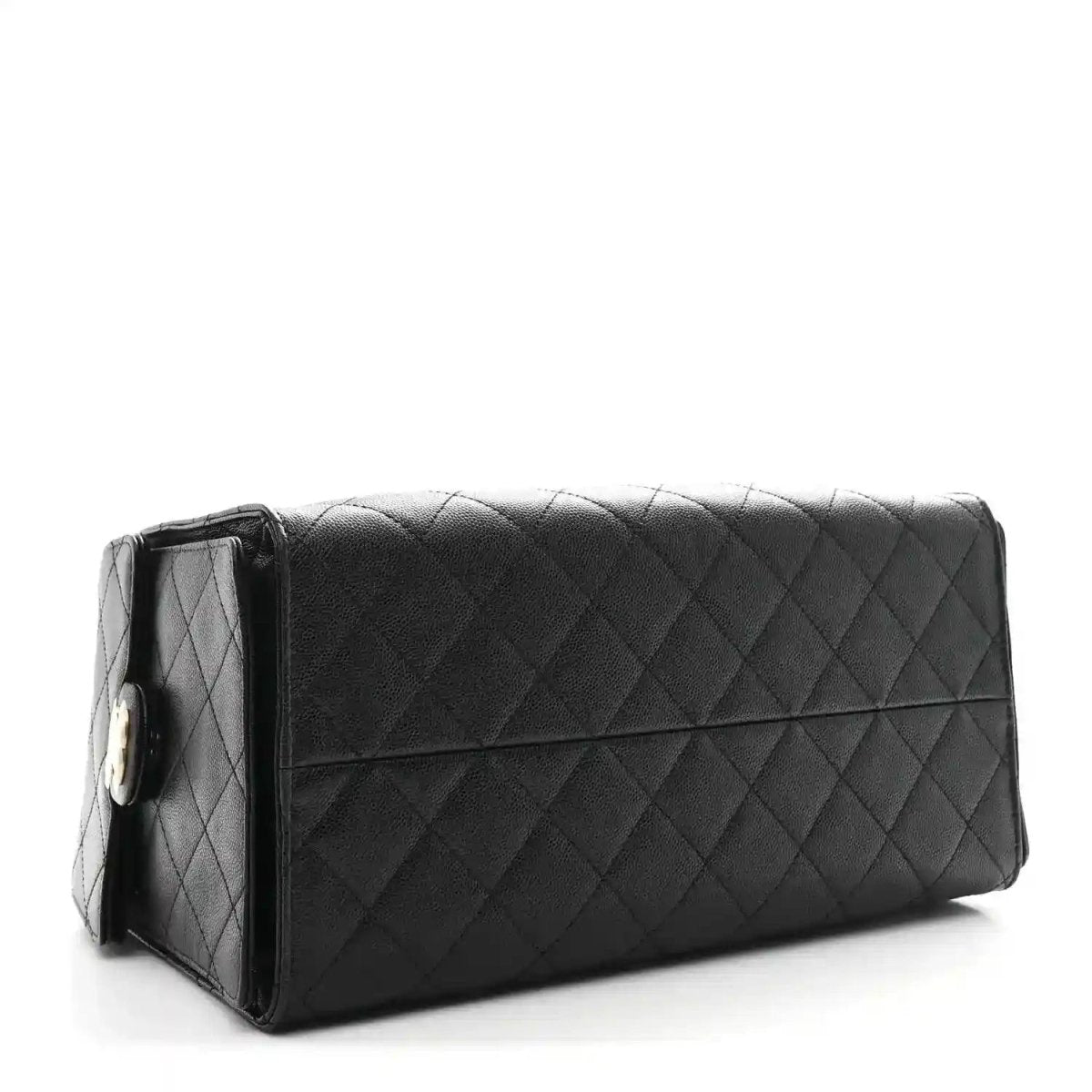 Chanel Caviar Quilted Medium Classic Flap Handbag in Black - NEESTRA