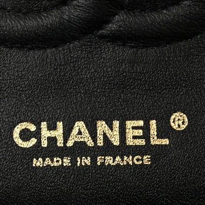 Chanel Caviar Quilted Medium Double Flap Bag Black Gold - NEESTRA