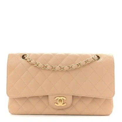 Chanel Caviar Quilted Medium Double Flap Bag in Beige - NEESTRA