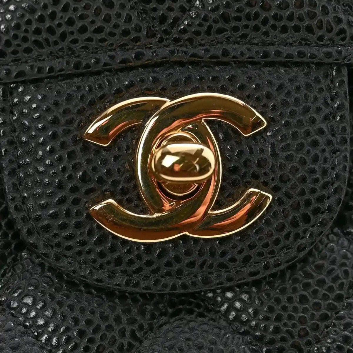Chanel Caviar Quilted Medium Double Flap Bag in Black - NEESTRA