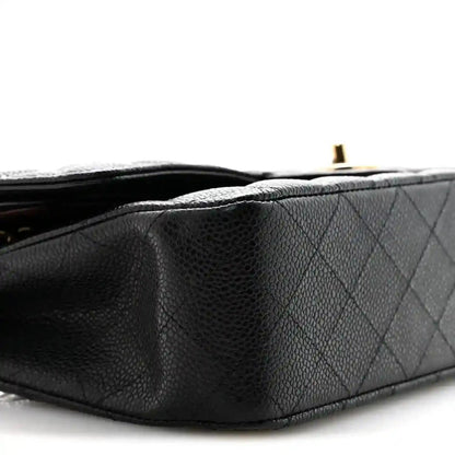 Chanel Caviar Quilted Medium Double Flap Bag in Black - NEESTRA