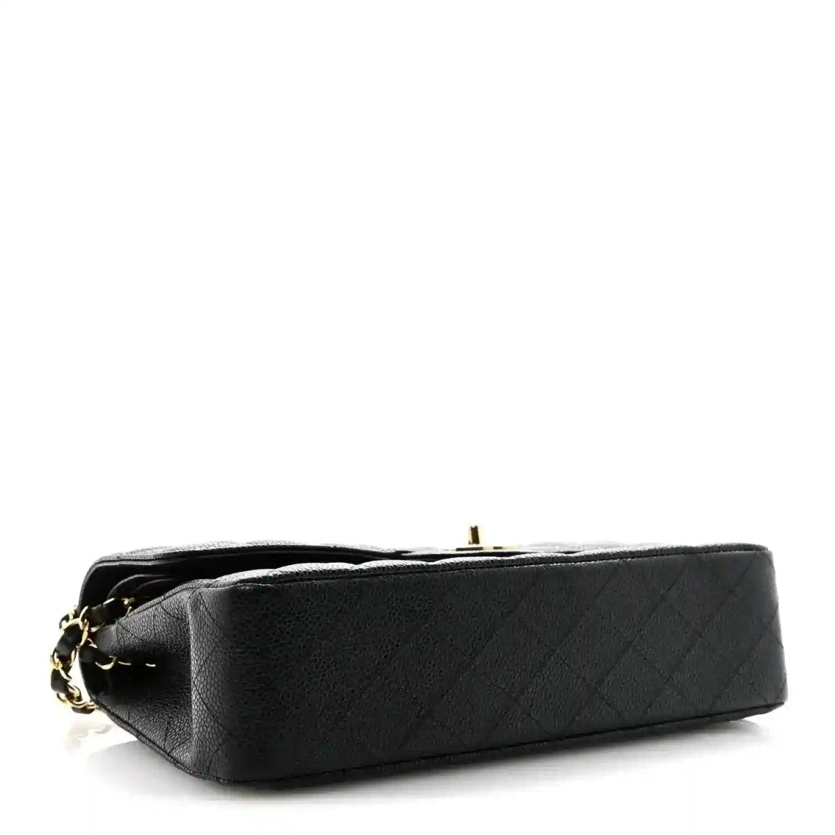 Chanel Caviar Quilted Medium Double Flap Bag in Black - NEESTRA