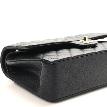 Chanel Caviar Quilted Medium Double Flap Bag in Navy Blue - NEESTRA