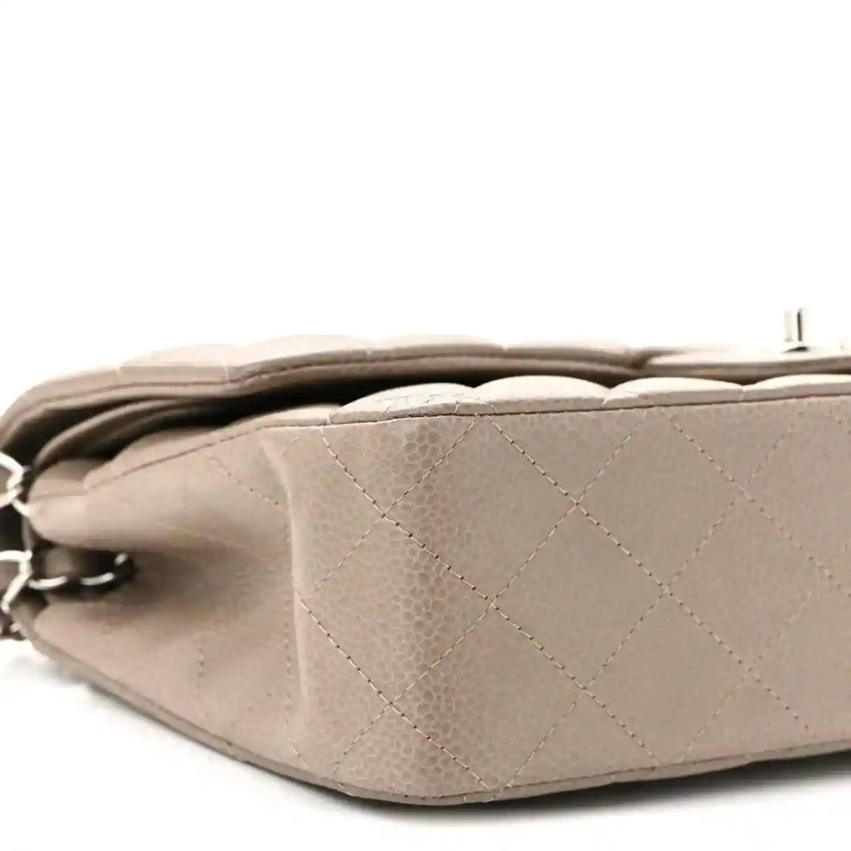 Chanel Caviar Quilted Medium Double Flap Bag in Taupe - NEESTRA