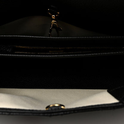 Chanel Grained Calfskin Stitched Urban Essentials Small Shopping Bag Black - NEESTRA
