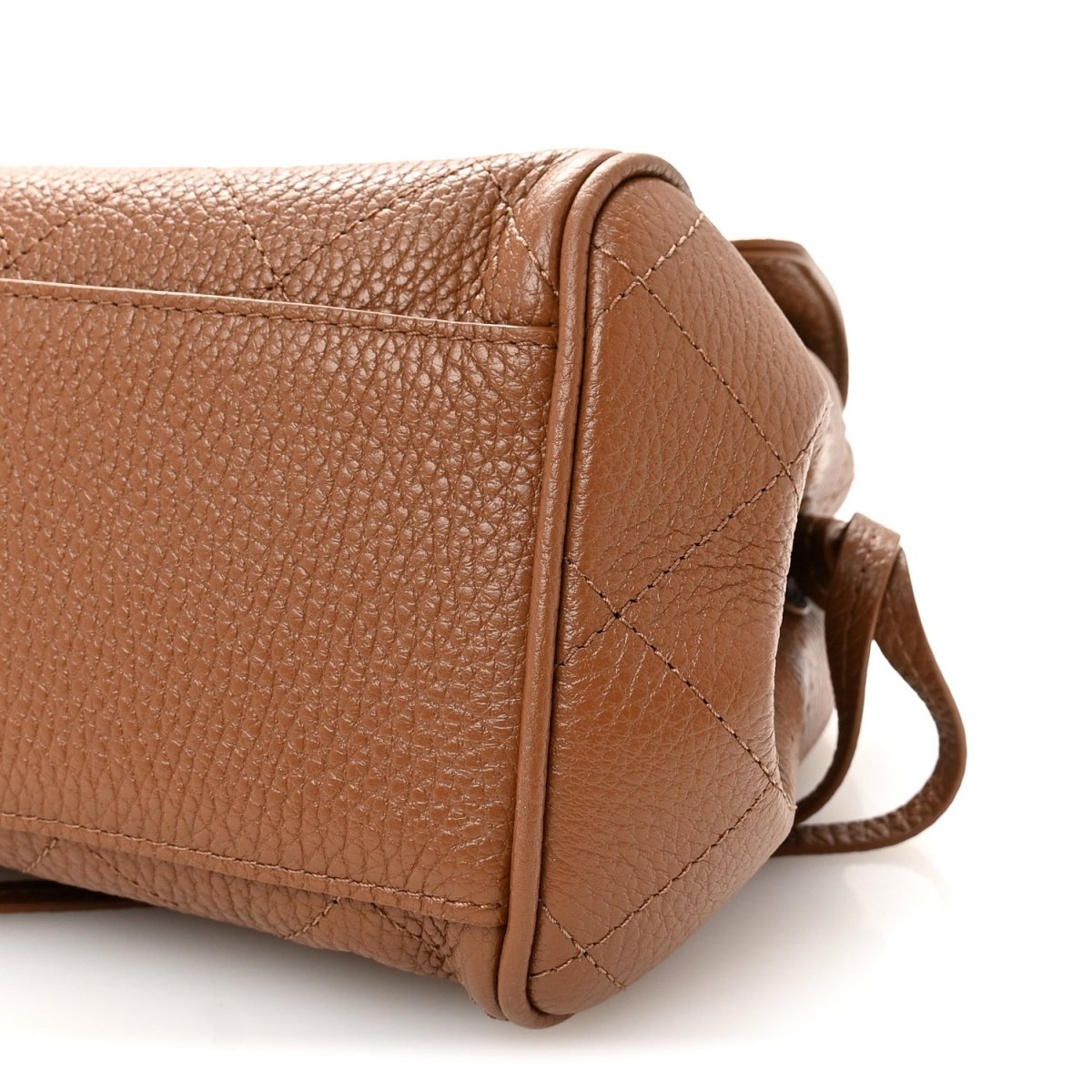 Chanel Grained Calfskin Stitched Urban Essentials Small Shopping Bag Camel - NEESTRA