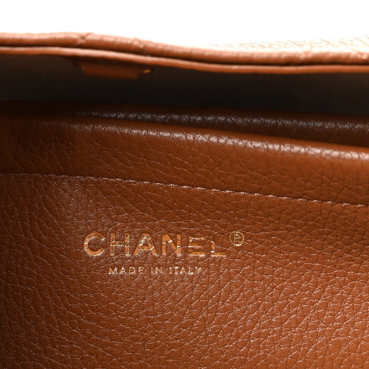 Chanel Grained Calfskin Stitched Urban Essentials Small Shopping Bag Camel - NEESTRA
