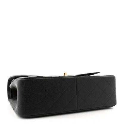 Chanel Jumbo Double Flap Bag in Black Caviar Leather - NEESTRA