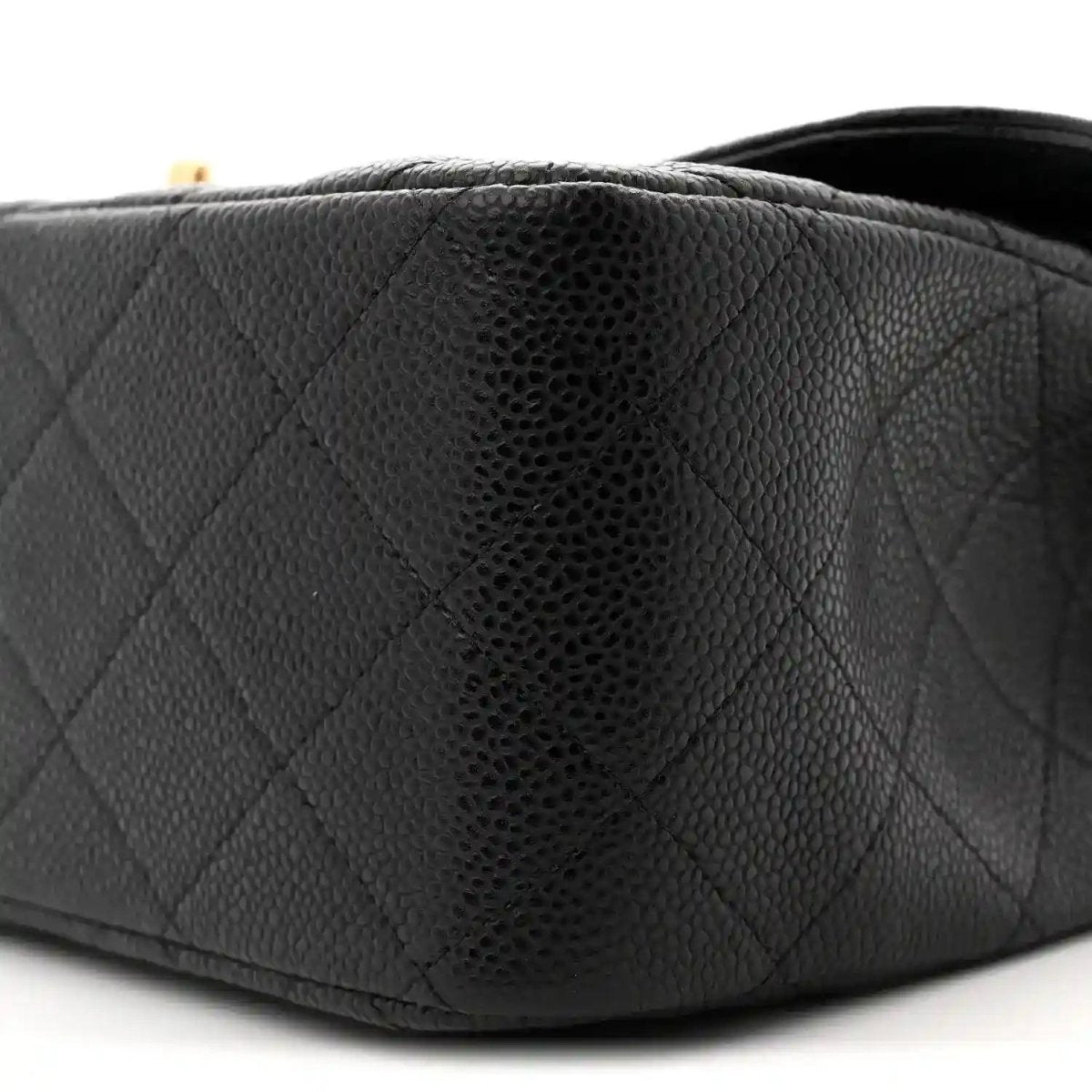 Chanel Jumbo Double Flap Bag in Black Caviar Leather - NEESTRA