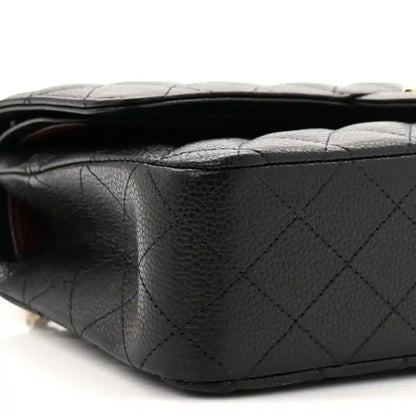 Chanel Medium Classic Double Flap Bag in Black Caviar Leather - NEESTRA
