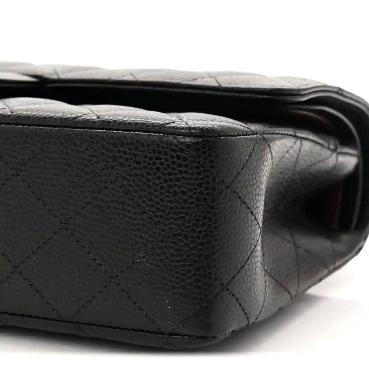 Chanel Medium Classic Double Flap Bag in Black Caviar Leather - NEESTRA