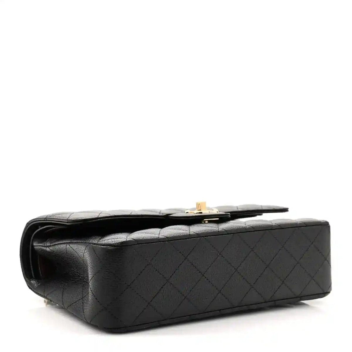Chanel Medium Classic Double Flap Bag in Black Caviar Leather - NEESTRA
