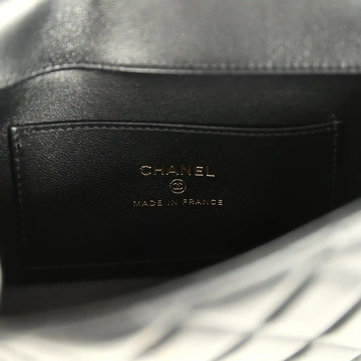 Chanel Mini Tab Flap Bag in Black Lambskin Gold Hardware - NEESTRA