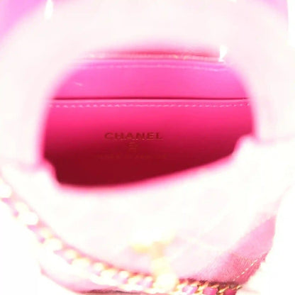 Chanel Nano Kelly Shopper in Fuchsia Washed Denim Brushed Gold - NEESTRA