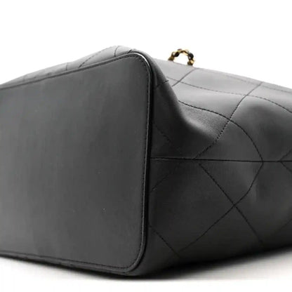 Chanel Quilted Calfskin Large Shopping Tote Bag Black - NEESTRA