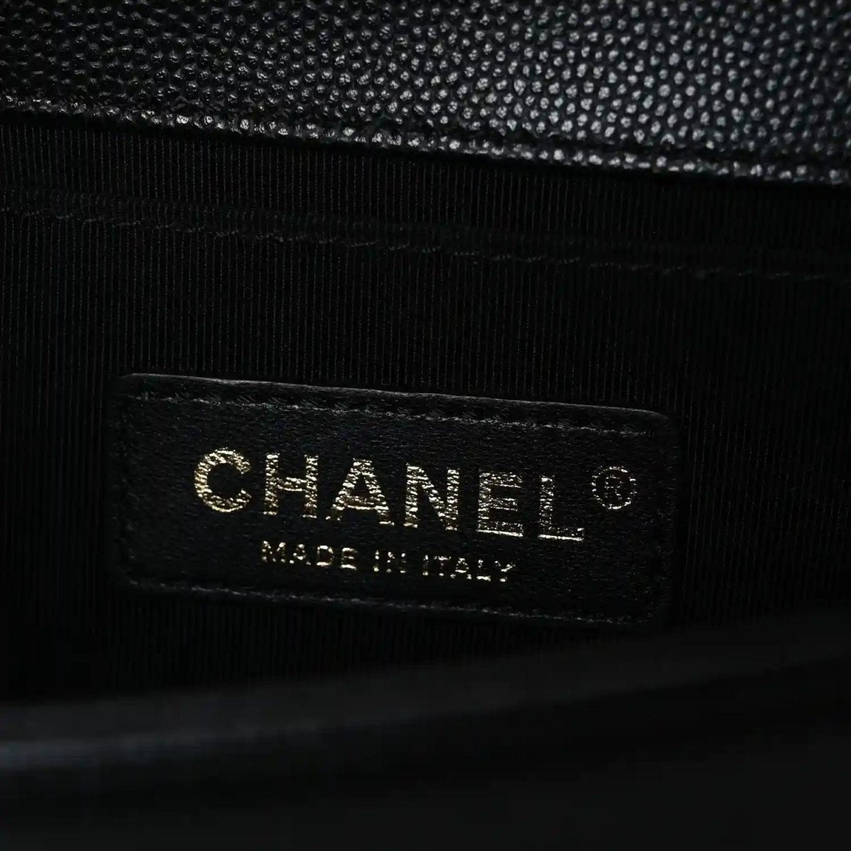 Chanel Small Boy Flap Bag in Black Quilted Caviar Leather - NEESTRA