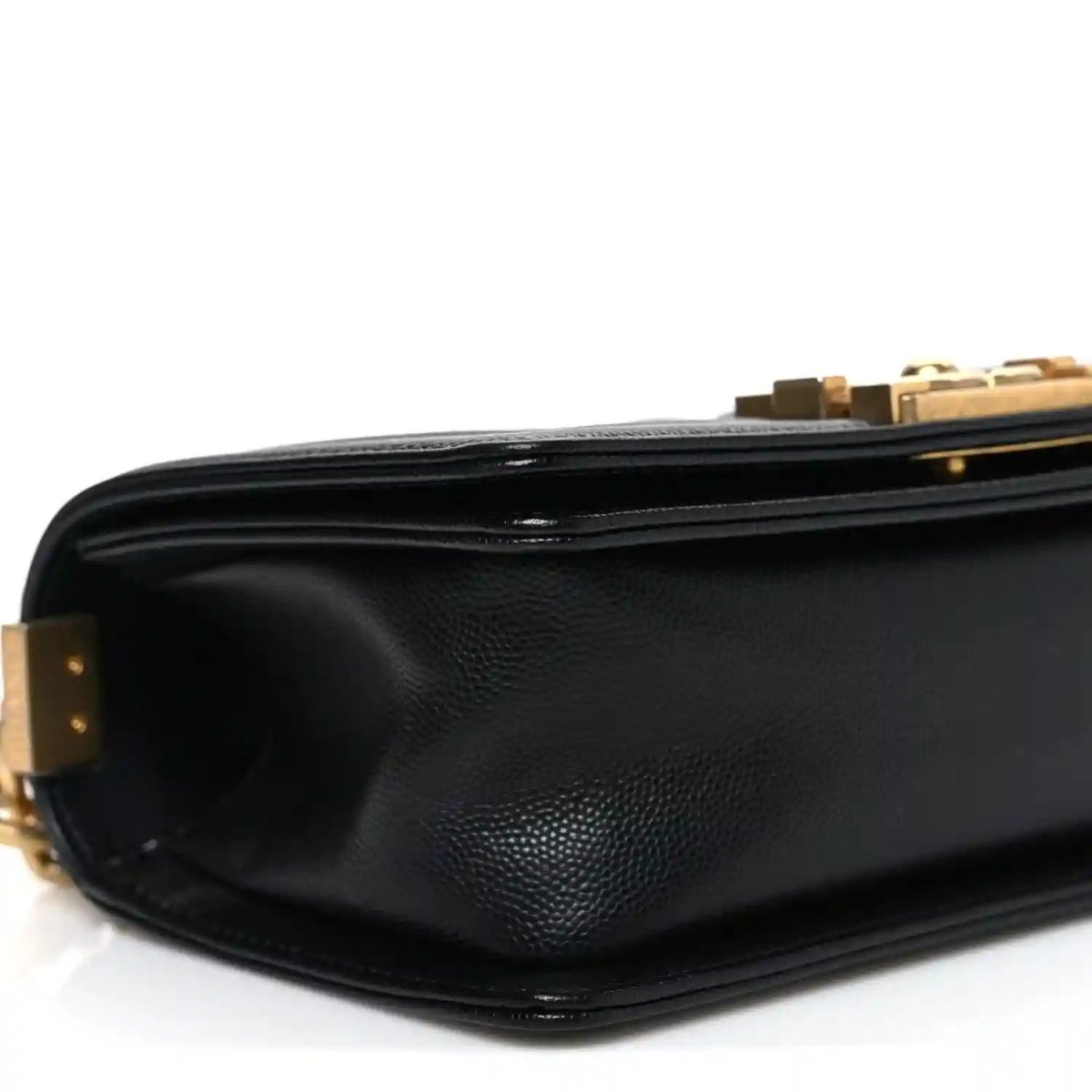 Chanel Small Boy Flap Bag in Black Quilted Caviar Leather - NEESTRA