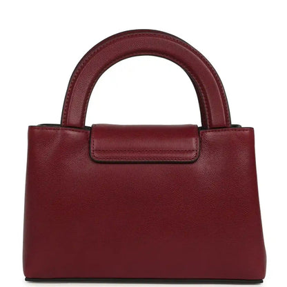 Chanel Small Kelly Shopper Bag in Dark Burgundy Caviar Leather - NEESTRA