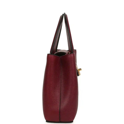 Chanel Small Kelly Shopper Bag in Dark Burgundy Caviar Leather - NEESTRA