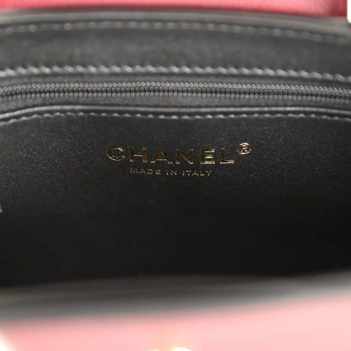Chanel Small Kelly Shopper Bag in Dark Burgundy Caviar Leather - NEESTRA