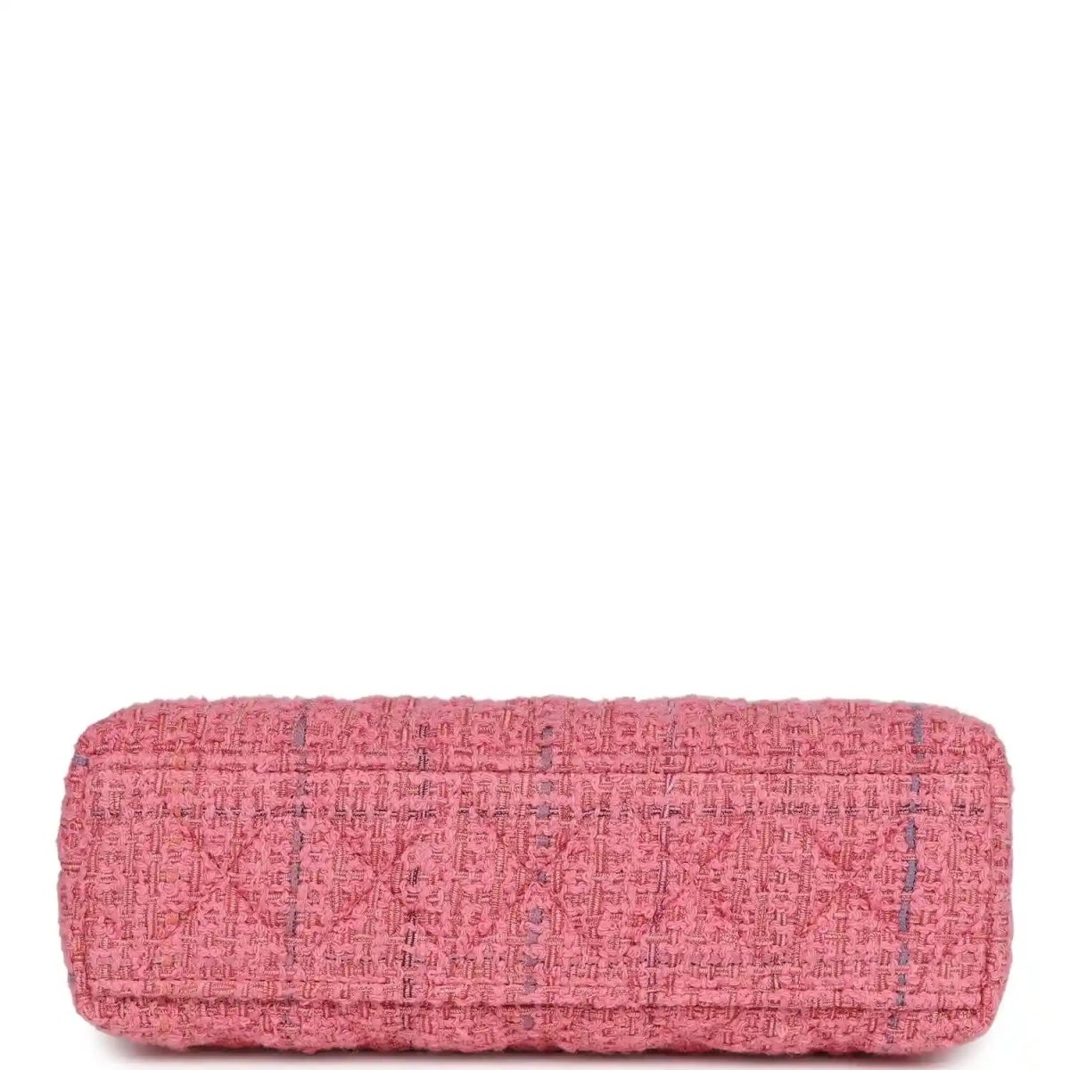 Chanel Small Kelly Shopper Bag in Pink Tweed Brushed Gold - NEESTRA