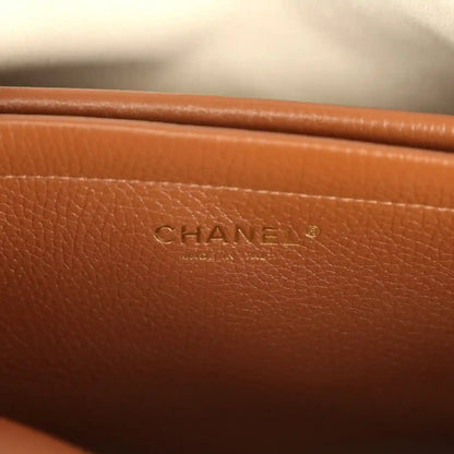 Chanel Small Urban Essential East West Shopping Tote Brown Caviar - NEESTRA