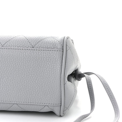 CHANEL Urban Essentials Grained Calfskin Small Shopping Bag Grey - NEESTRA