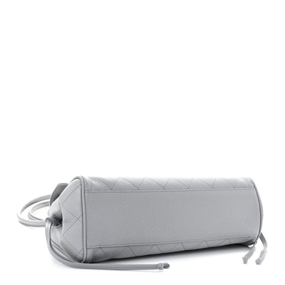 CHANEL Urban Essentials Grained Calfskin Small Shopping Bag Grey - NEESTRA