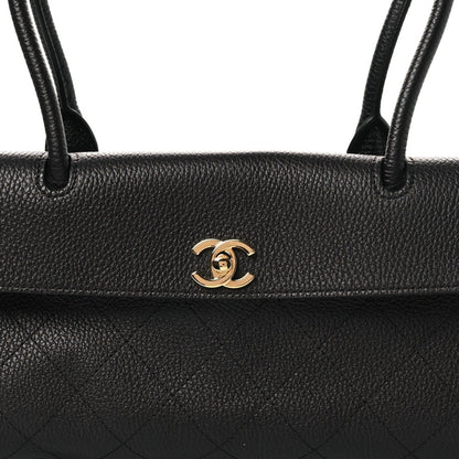 Chanel Urban Essentials Small Shopping Bag Grained Calfskin Black - NEESTRA