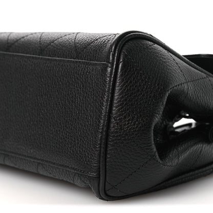 Chanel Urban Essentials Small Shopping Bag Grained Calfskin Black - NEESTRA