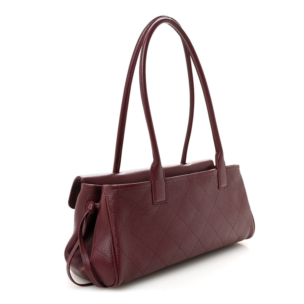CHANEL Urban Essentials Small Shopping Bag Grained Calfskin Burgundy - NEESTRA