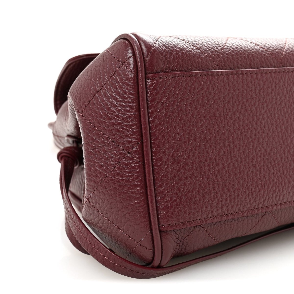 CHANEL Urban Essentials Small Shopping Bag Grained Calfskin Burgundy - NEESTRA
