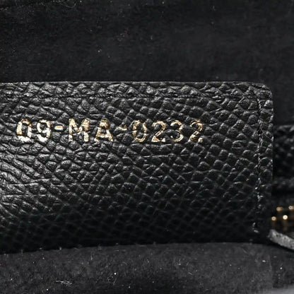Christian Dior Grained Calfskin Leather Saddle Bag In Black - NEESTRA