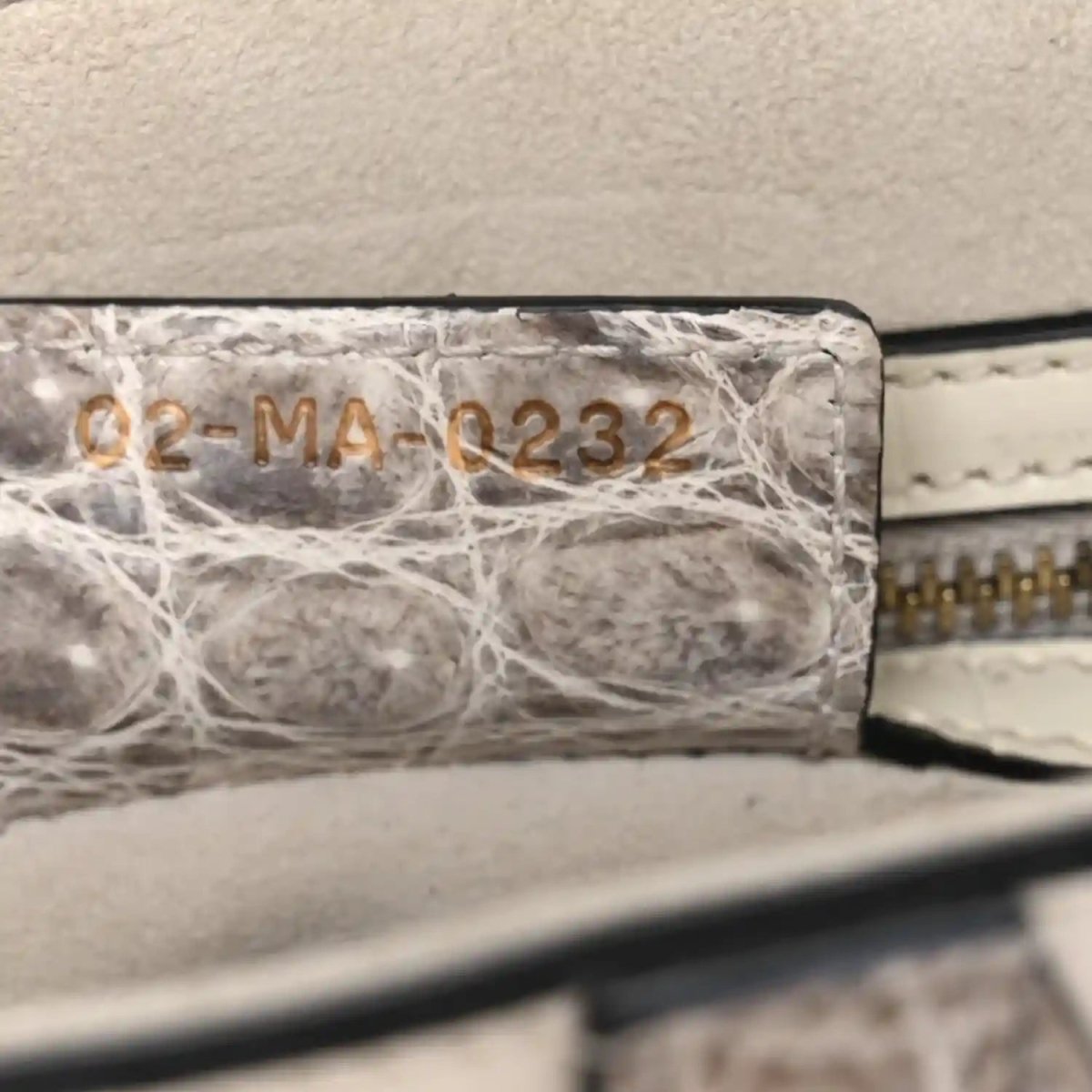 Christian Dior Niloticus Crocodile Himalaya Saddle Bag Latte White - NEESTRA