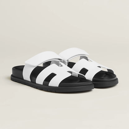 Hermès Chypre Sandal in Suede Goatskin