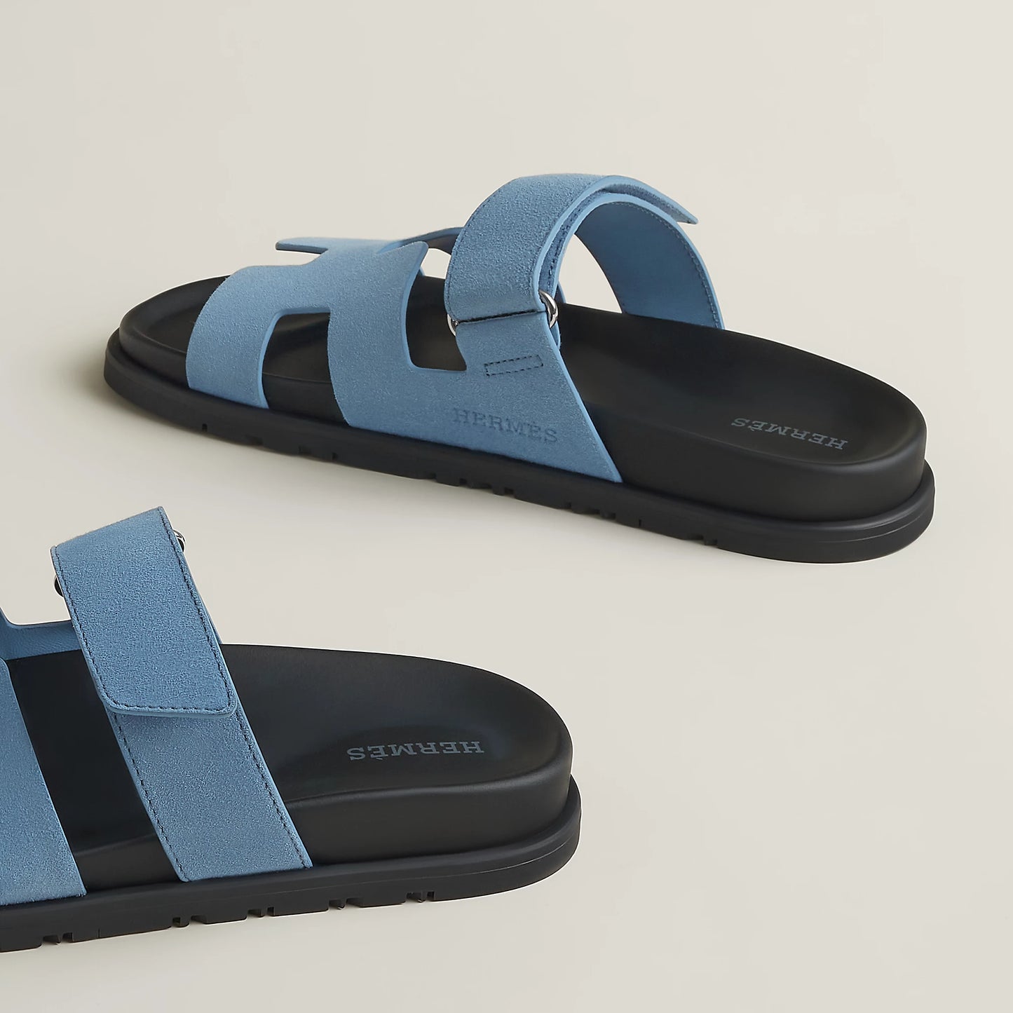 Hermès Chypre Sandal in Suede Goatskin