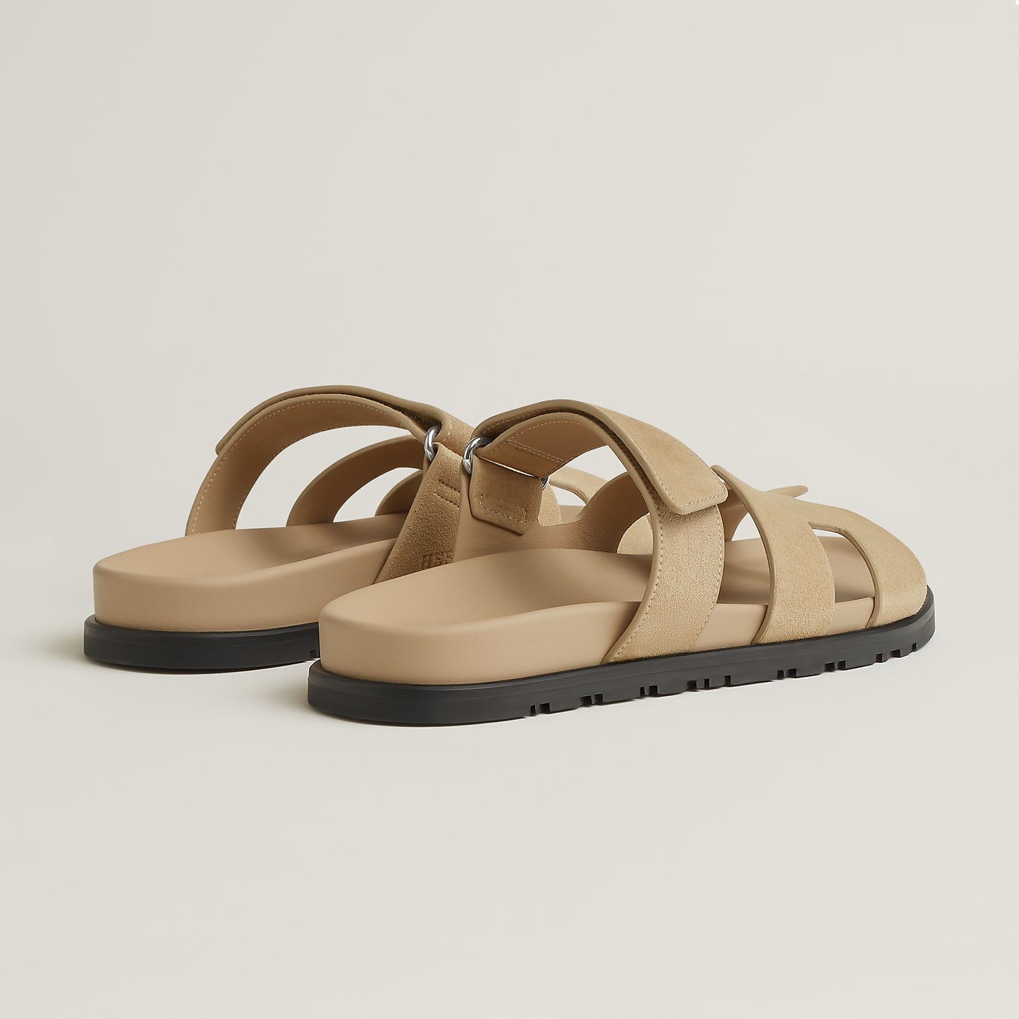 Hermès Chypre Sandal in Suede Goatskin