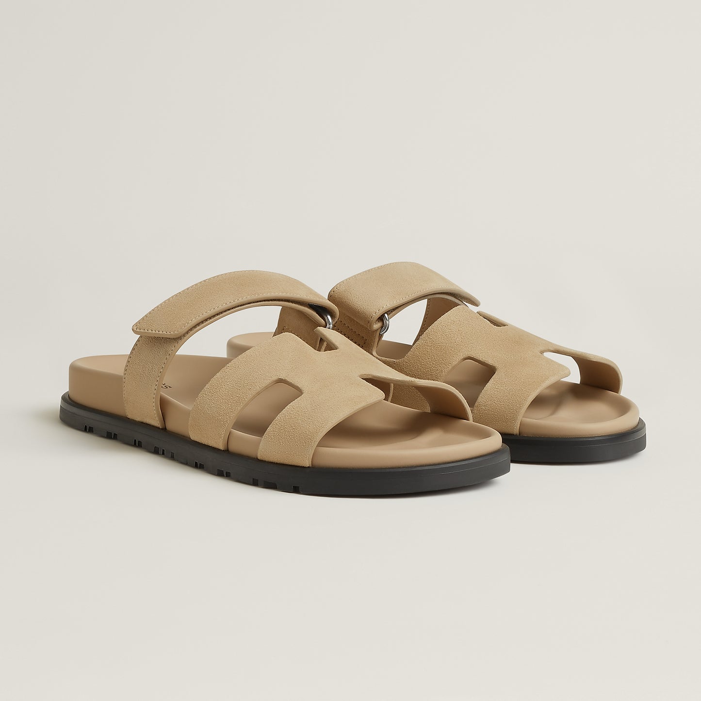 Hermès Chypre Sandal in Suede Goatskin