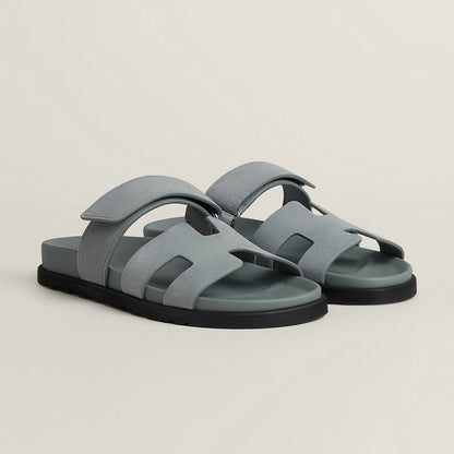 Hermès Chypre Sandal in Suede Goatskin