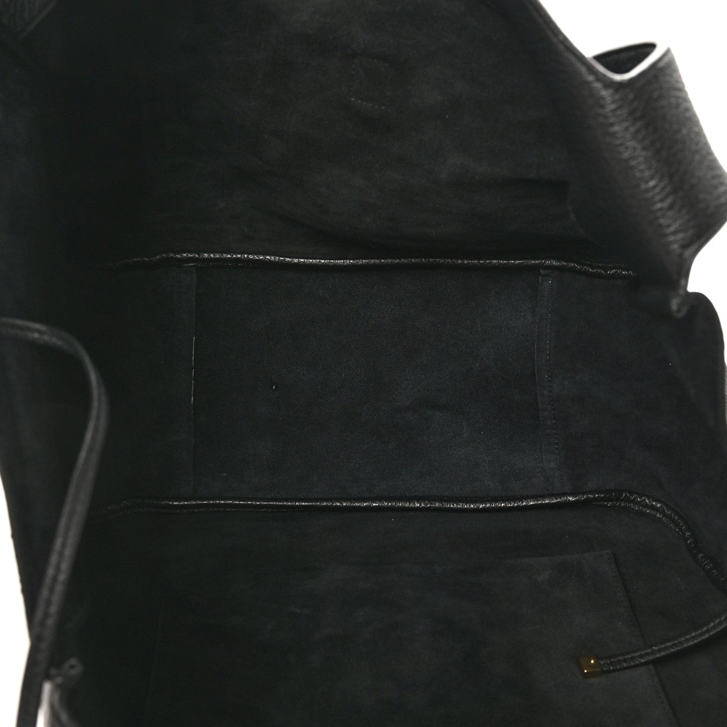 SAINT LAURENT Grained Deerskin Bea Tote Black