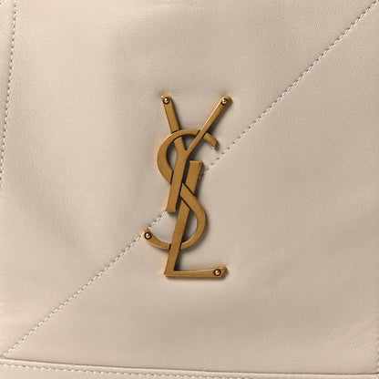 SAINT LAURENT Lambskin Matelasse Large Jamie Pochon Crema Soft
